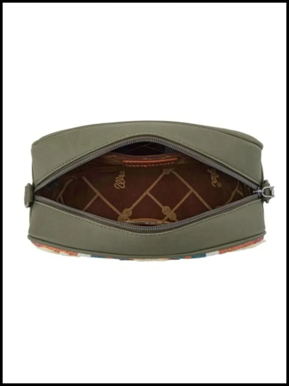 Sherpa Aztec Canvas Western Crossbody Bag Purse